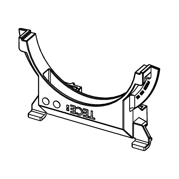 TECEprofil - Uchwyt kolana odpływowego dla spłuczki Octa II, 8 cm