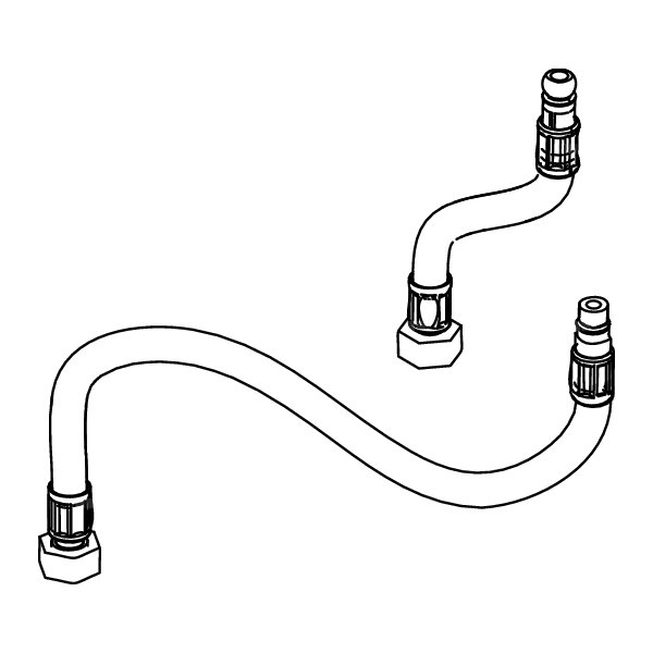TECEone - Wężyki przyłączeniowe w oplocie do wody zimnej i ciepłej