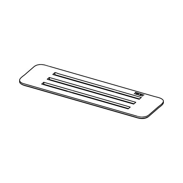 TECElineo ruszt ze stali nierdzewnej szczotkowanej