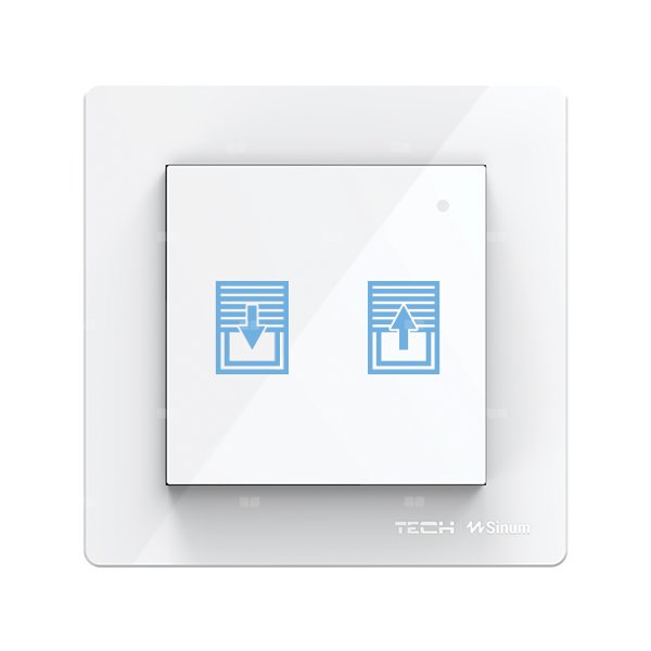 Włącznik rolet FRAME FZ-02m, komunikacja przewodowa Sinum SBUS, kolor Biały