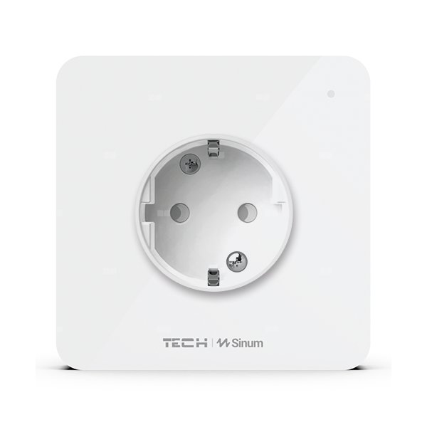 Gniazdko z pomiarem prądu SG-230, komunikacja bezprzewodowa TECH WTP, kolor Biały