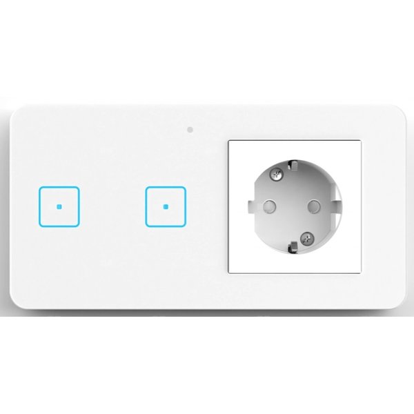 Gniazdko z włącznikiem dwupolowym Sinum WSG-02sm biały