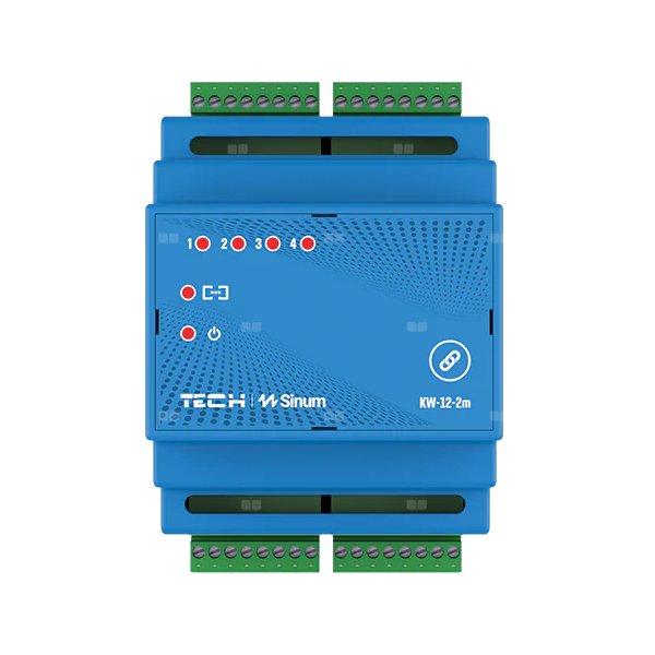 Karta wejść KW-12-2m, komunikacja przewodowa Sinum SBUS, kolor NIEBIESKI