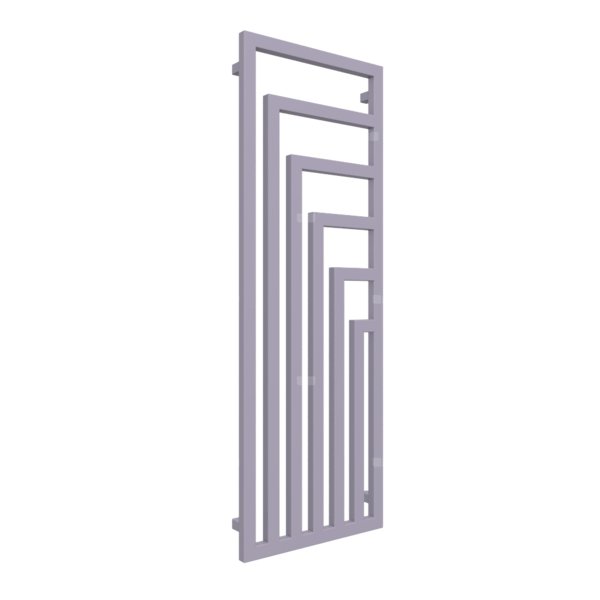 Grzejnik drabinkowy TERMA ANGUS V, podłączenie ZX, wym. 1460 x 520 mm, kolor jagodowy, moc 711W