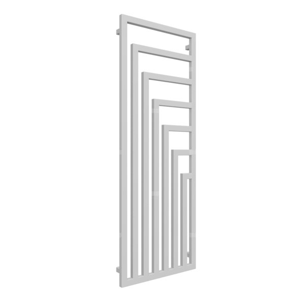 Grzejnik drabinkowy TERMA ANGUS V, podłączenie ZX, wym. 1620 x 600 mm, kolor szary mleczny soft RAL7047, moc 905W