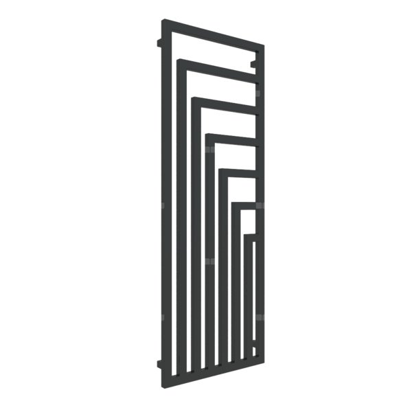 Grzejnik drabinkowy TERMA ANGUS V, podłączenie YP, wym. 1620 x 600 mm, kolor nowy czarny krokodyl, moc 905W