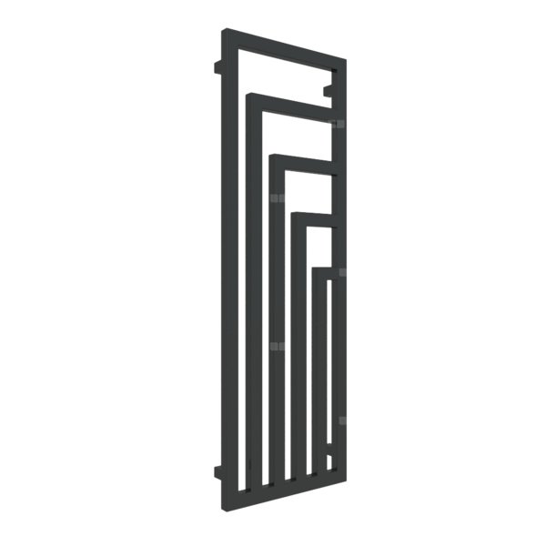 Grzejnik drabinkowy TERMA ANGUS V, podłączenie ZX, wym. 1300 x 440 mm, kolor nowy czarny krokodyl, moc 557W