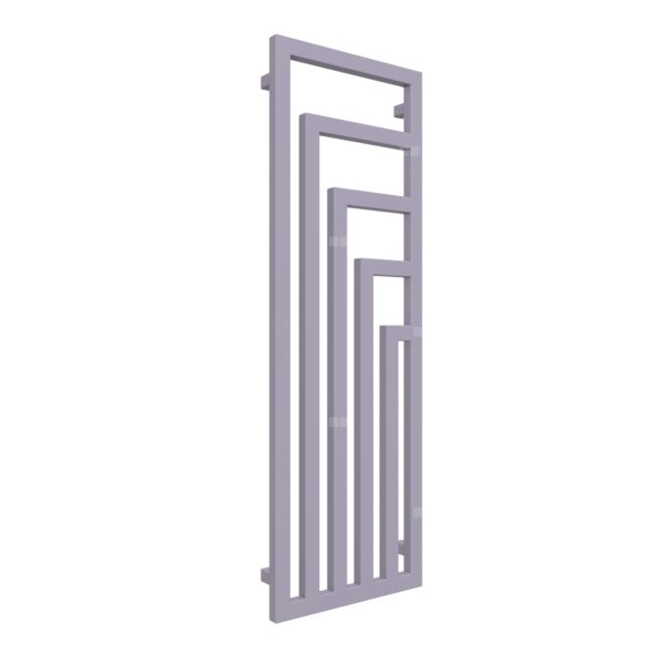 Grzejnik drabinkowy TERMA ANGUS V, podłączenie ZX, wym. 1300 x 440 mm, kolor jagodowy, moc 557W