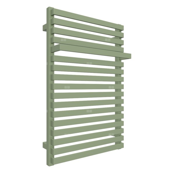Grzejnik drabinkowy TERMA CITY, podłączenie SX, wym. 780 x 500 mm, kolor zielony blady RAL6021, moc 455W