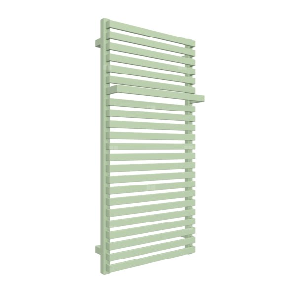 Grzejnik drabinkowy TERMA CITY, podłączenie SX, wym. 1050 x 500 mm, kolor zielony pastelowy RAL6019, moc 600W