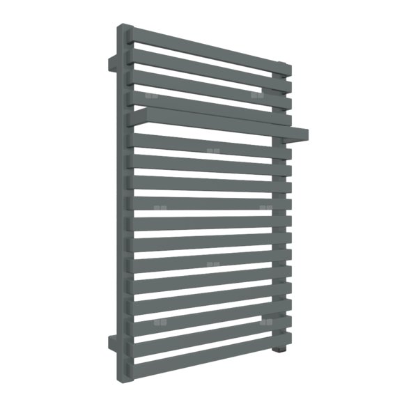 Grzejnik drabinkowy TERMA CITY ONE, podłączenie S8, wym. 780 x 500 mm, kolor metaliczny szary, moc 455W