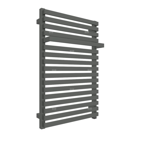 Grzejnik drabinkowy TERMA CITY ONE, podłączenie S8, wym. 780 x 500 mm, kolor szary drogowy b RAL7043, moc 455W