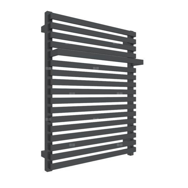 Grzejnik drabinkowy TERMA CITY ONE, podłączenie S8, wym. 780 x 600 mm, kolor metaliczna czerń, moc 541W