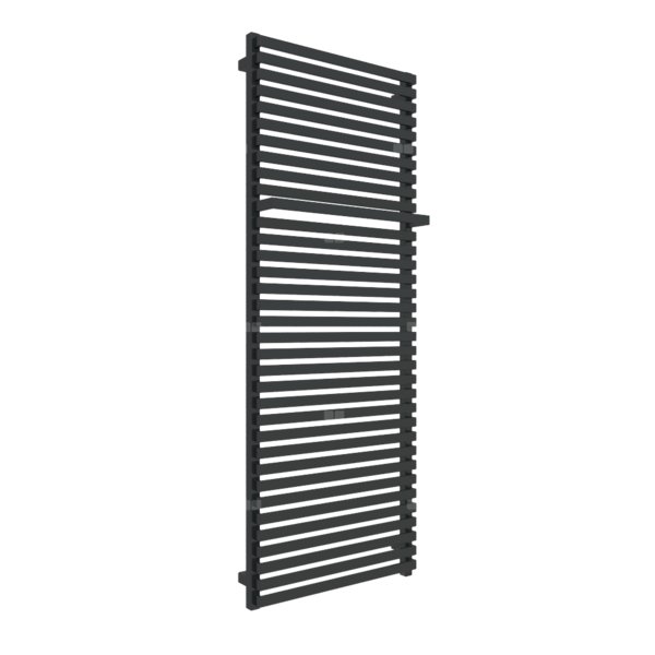 Grzejnik drabinkowy TERMA CITY ONE, podłączenie S8, wym. 1590 x 600 mm, kolor czarny jak kruk połysk RAL9005, moc 1055W