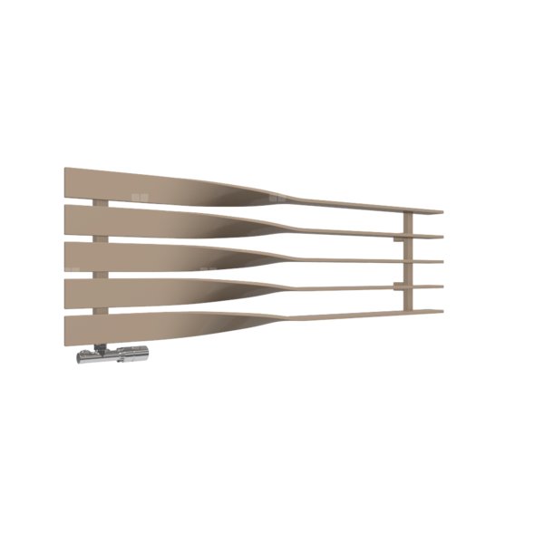 Grzejnik drabinkowy TERMA CYKLON H, podłączenie O1, wym. 410 x 1300 mm, kolor jasna miedź, moc 497W