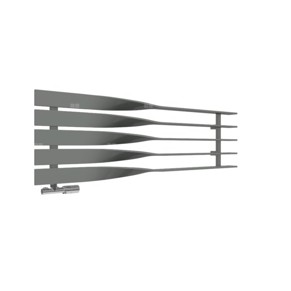 Grzejnik drabinkowy TERMA CYKLON H, podłączenie O8, wym. 410 x 1300 mm, kolor nowoczesna szarość, moc 497W