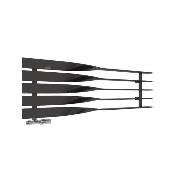 Grzejnik drabinkowy TERMA CYKLON H, podłączenie O8, wym. 410 x 1300 mm, kolor heban, moc 497W