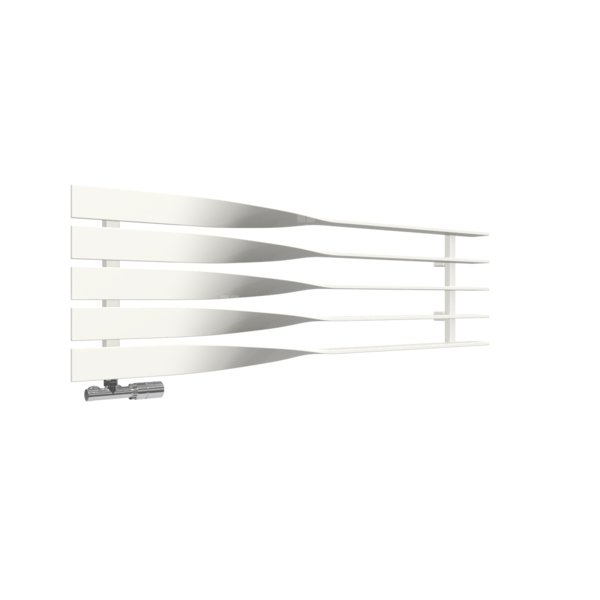 Grzejnik drabinkowy TERMA CYKLON H, podłączenie O8, wym. 410 x 1300 mm, kolor biały drogowy RAL9016, moc 497W