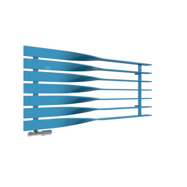 Grzejnik drabinkowy TERMA CYKLON H, podłączenie O8, wym. 580 x 1300 mm, kolor niebieski jasny RAL5012, moc 697W