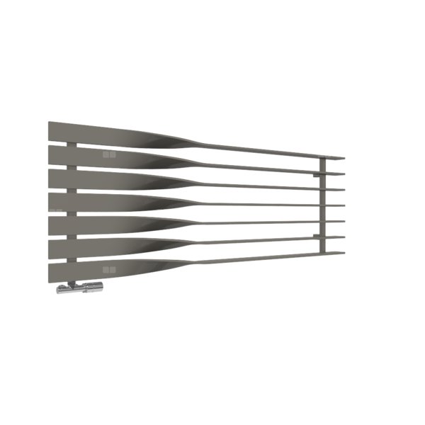 Grzejnik drabinkowy TERMA CYKLON H, podłączenie O8, wym. 580 x 1600 mm, kolor szary kwarcytowy RAL7039, moc 821W