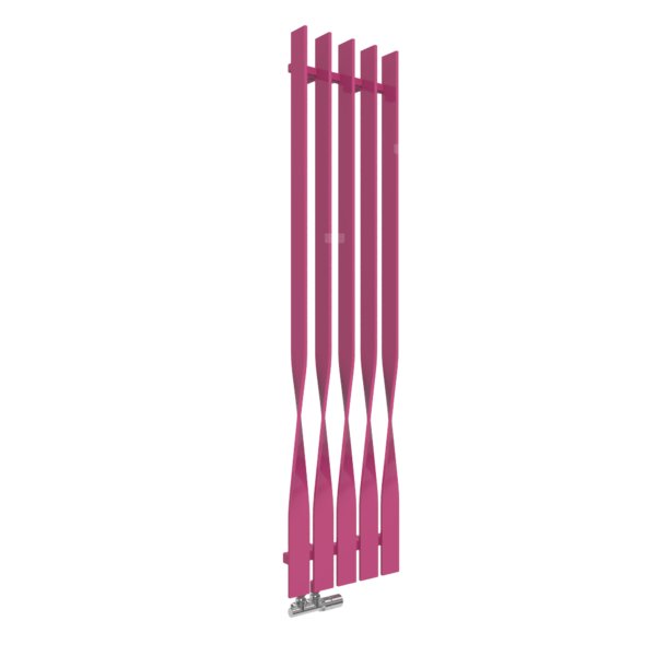 Grzejnik drabinkowy TERMA CYKLON V, podłączenie YP, wym. 1600 x 410 mm, kolor telemagenta RAL4010, moc 704W