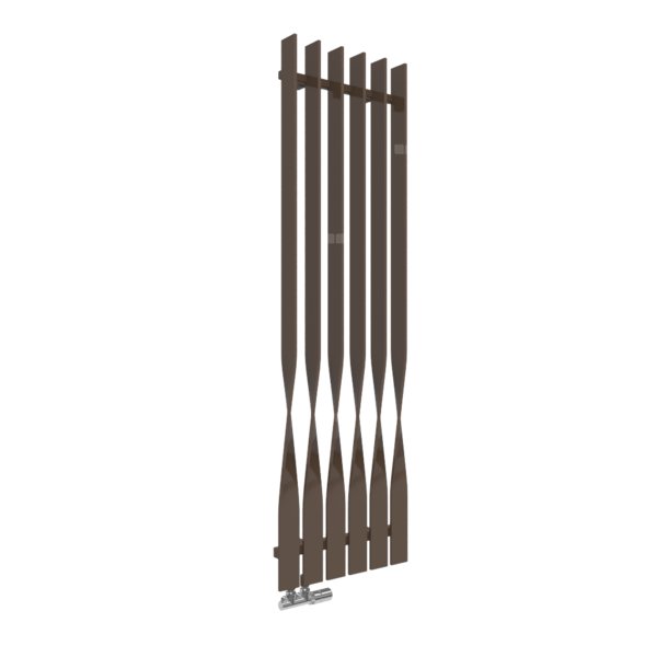 Grzejnik drabinkowy TERMA CYKLON V, podłączenie YL, wym. 1600 x 495 mm, kolor szlachetny brąz, moc 845W