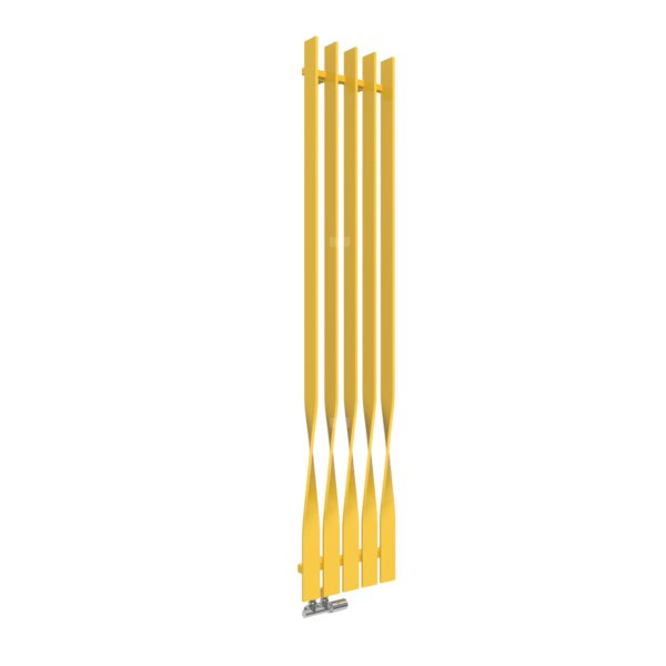 Grzejnik drabinkowy TERMA CYKLON V, podłączenie YP, wym. 1900 x 410 mm, kolor żółty cynkowy RAL1018, moc 832W