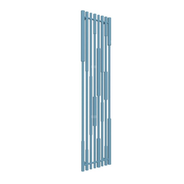 Grzejnik drabinkowy TERMA Cane, podłączenie ZX, wym. 1600 x 390 mm, kolor niebieski pastelowy RAL5024, moc 670W