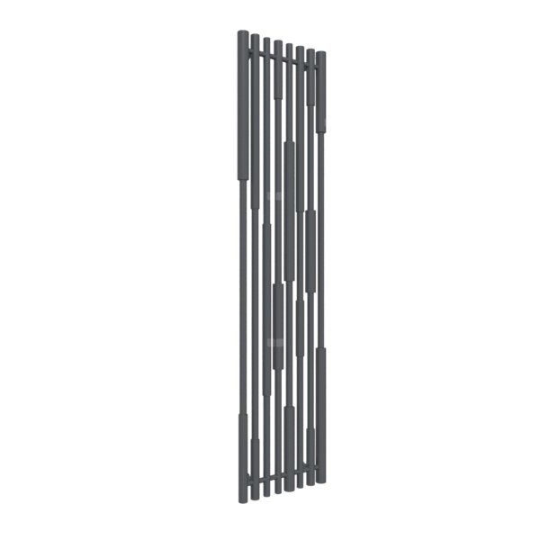 Grzejnik drabinkowy TERMA Cane, podłączenie Z1, wym. 1600 x 390 mm, kolor czarny anodowy, moc 670W