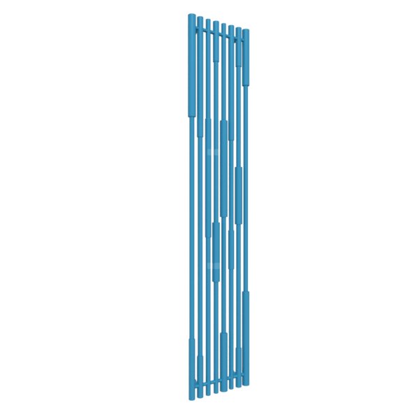Grzejnik drabinkowy TERMA Cane, podłączenie ZX, wym. 1900 x 390 mm, kolor niebieski jasny RAL5012, moc 768W