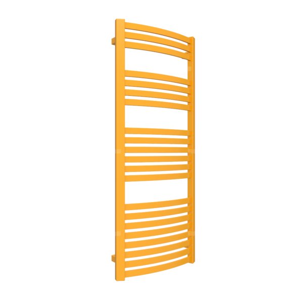 Grzejnik drabinkowy TERMA DEXTER, podłączenie SX, wym. 1220 x 500 mm, kolor żółty sygnałowy RAL1003, moc 541W