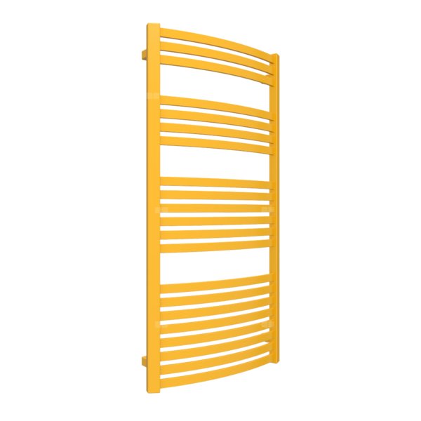 Grzejnik drabinkowy TERMA DEXTER, podłączenie Z1, wym. 1220 x 600 mm, kolor żółty sygnałowy RAL1023, moc 640W