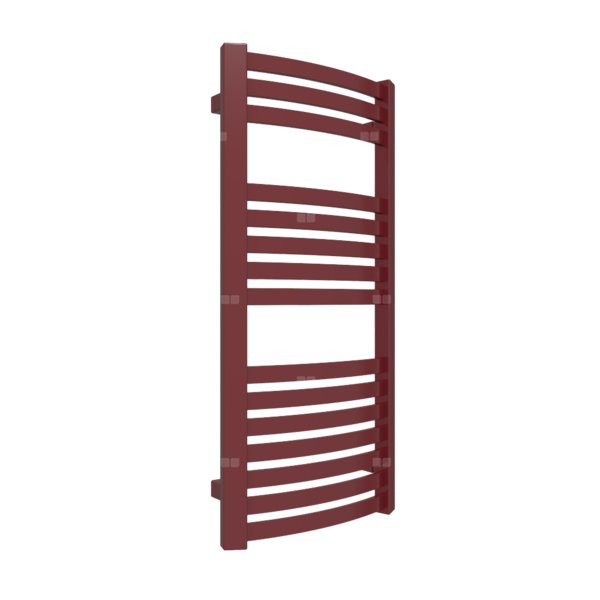 Grzejnik drabinkowy TERMA DEXTER, podłączenie ZX, wym. 860 x 400 mm, kolor czerwony purpurowy RAL3004, moc 323W