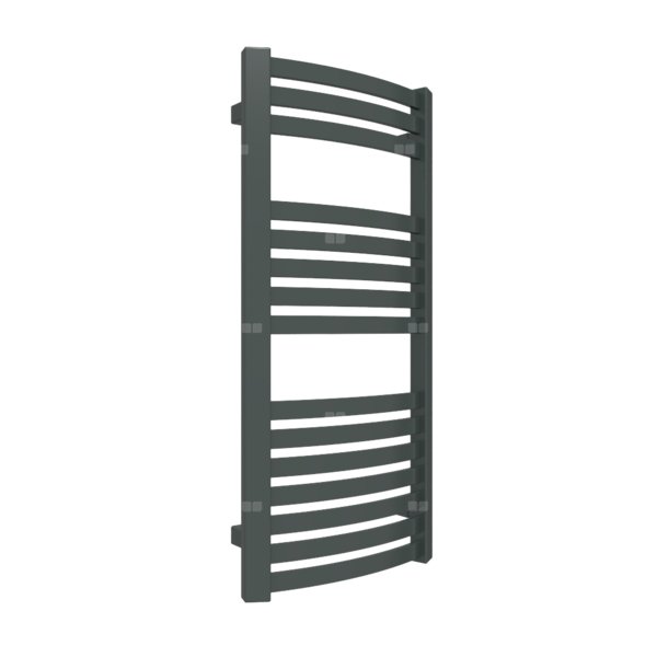 Grzejnik drabinkowy TERMA DEXTER, podłączenie SX, wym. 860 x 400 mm, kolor zielony czarny RAL6012, moc 323W