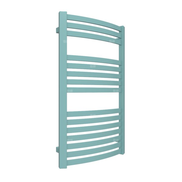 Grzejnik drabinkowy TERMA DEXTER, podłączenie SX, wym. 860 x 500 mm, kolor turkusowy pastelowy RAL6034, moc 394W