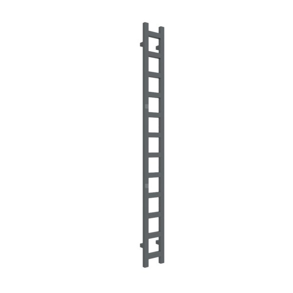 Grzejnik drabinkowy TERMA EASY, podłączenie SX, wym. 1920 x 200 mm, kolor szary łupek RAL7015, moc 378W