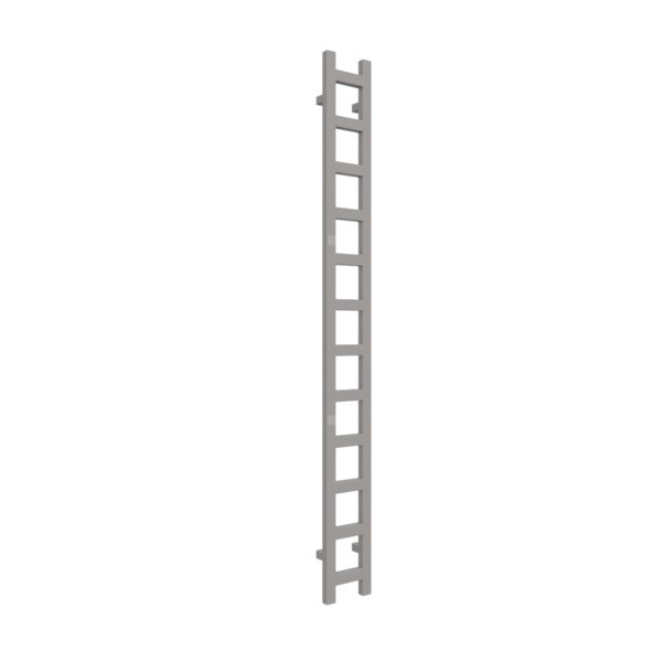 Grzejnik drabinkowy TERMA EASY, podłączenie SX, wym. 1920 x 200 mm, kolor szary platynowy RAL7036, moc 378W