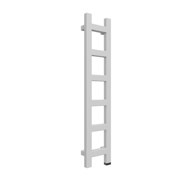 Grzejnik drabinkowy TERMA EASY ONE, podłączenie S1, wym. 960 x 200 mm, kolor szary mleczny soft RAL7047, moc 187W