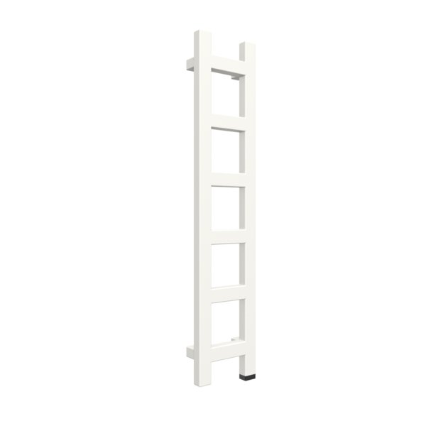 Grzejnik drabinkowy TERMA EASY ONE, podłączenie S8, wym. 960 x 200 mm, kolor biały soft RAL9016, moc 187W