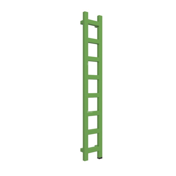 Grzejnik drabinkowy TERMA EASY ONE, podłączenie S8, wym. 1280 x 200 mm, kolor zielony żółty RAL6018, moc 251W