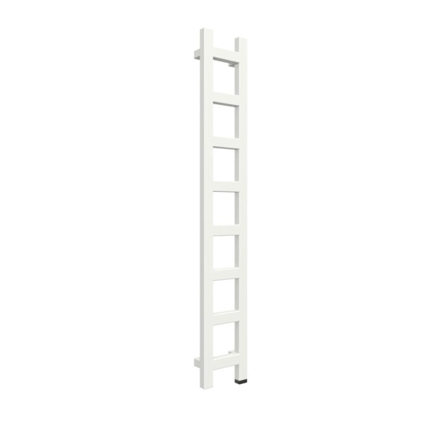 Grzejnik drabinkowy TERMA EASY ONE, podłączenie S8, wym. 1280 x 200 mm, kolor biała ściana, moc 251W