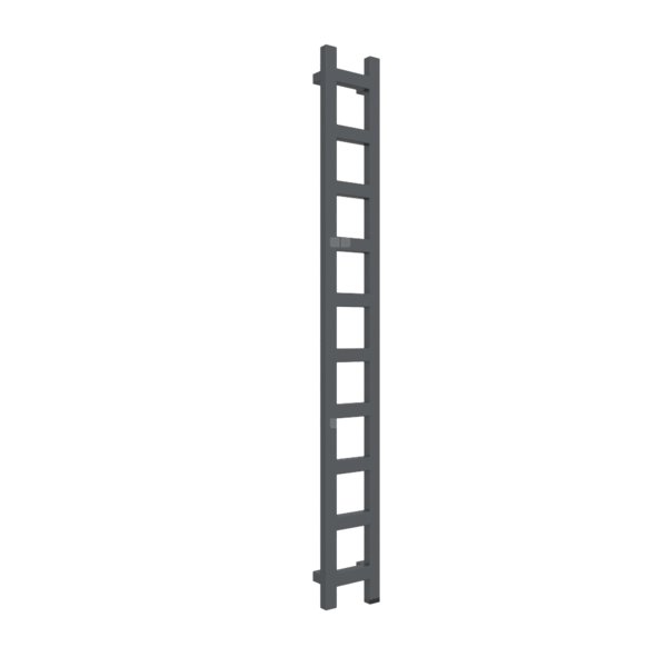 Grzejnik drabinkowy TERMA EASY ONE, podłączenie S8, wym. 1600 x 200 mm, kolor szary grafitowy RAL7024, moc 314W