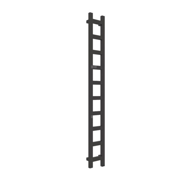 Grzejnik drabinkowy TERMA EASY ONE, podłączenie S8, wym. 1600 x 200 mm, kolor heban, moc 314W