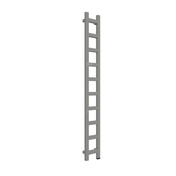 Grzejnik drabinkowy TERMA EASY ONE, podłączenie S8, wym. 1600 x 200 mm, kolor ciemne aluminium metaliczny RAL9007, moc 314W