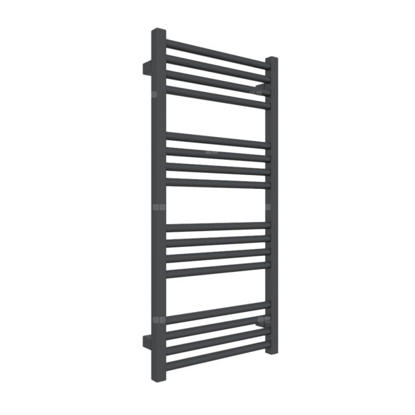 Grzejnik drabinkowy TERMA FIONA, podłączenie ZS, wym. 900 x 400 mm, kolor metaliczna czerń, moc 322W