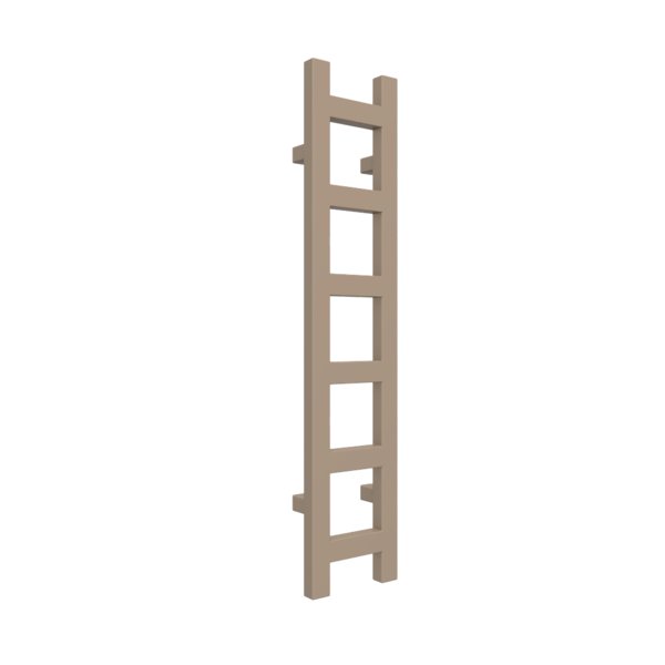 Grzejnik drabinkowy TERMA EASY, podłączenie SX, wym. 960 x 200 mm, kolor kwarc, moc 187W
