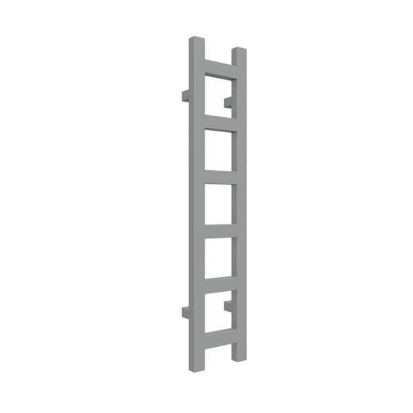 Grzejnik drabinkowy TERMA EASY, podłączenie SX, wym. 960 x 200 mm, kolor szary drogowy a RAL7042, moc 187W
