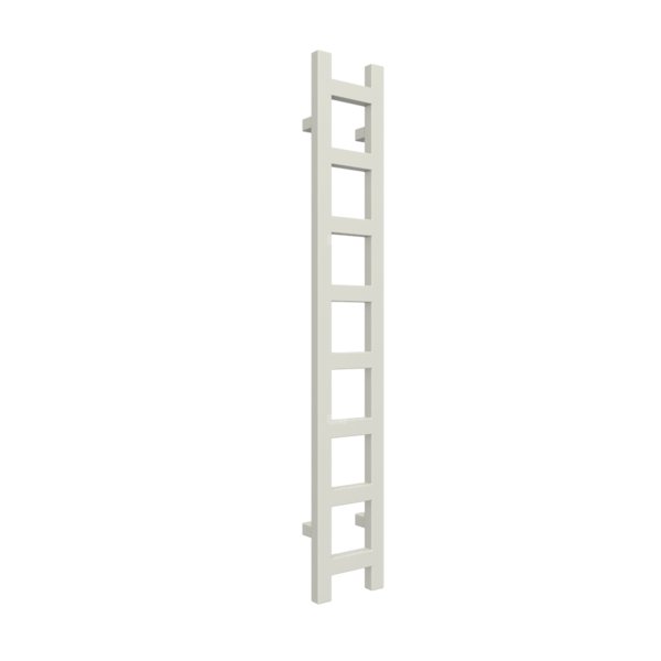 Grzejnik drabinkowy TERMA EASY, podłączenie SX, wym. 1280 x 200 mm, kolor biało-szary RAL9002, moc 251W
