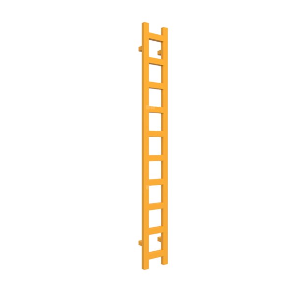 Grzejnik drabinkowy TERMA EASY, podłączenie SX, wym. 1600 x 200 mm, kolor żółty sygnałowy RAL1003, moc 314W