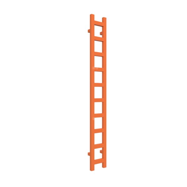 Grzejnik drabinkowy TERMA EASY, podłączenie SX, wym. 1600 x 200 mm, kolor oranż RAL2008, moc 314W